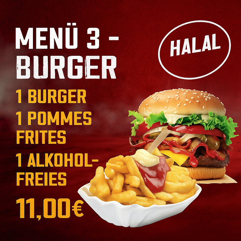 Menü 3 - Burger