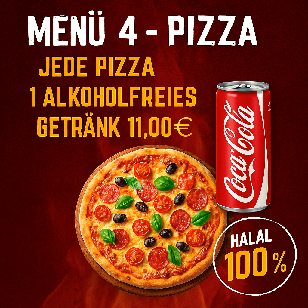 Menü 4 - Pizza